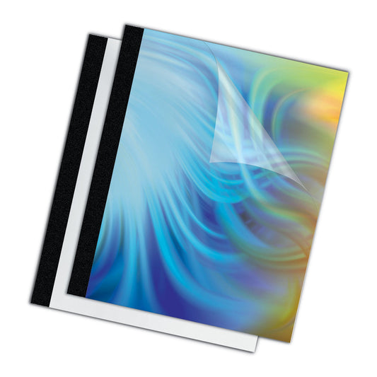 Fellowes Thermal Binding System Presentation Covers, Clear, 121 to 180 Sheet Capacity, 11 x 8.5, Unpunched, 10/Pack