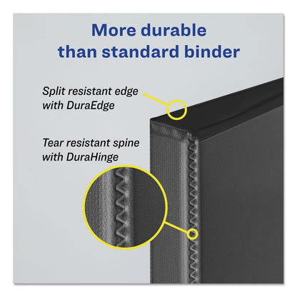 Avery Durable Non-View Binder with DuraHinge and Slant Rings, 3 Rings, 1" Capacity, 11 x 8.5, Red