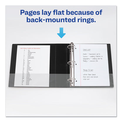 Avery Durable Non-View Binder with DuraHinge and Slant Rings, 3 Rings, 3" Capacity, 11 x 8.5, Black