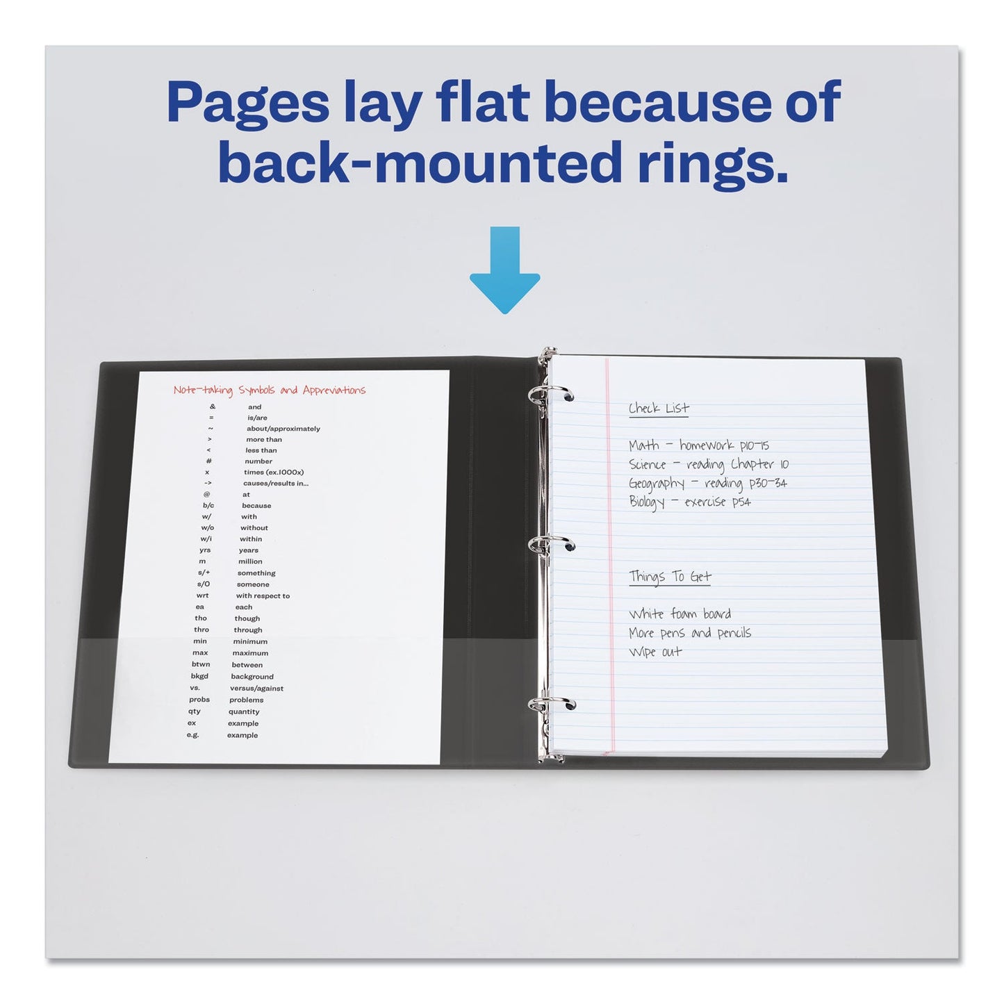 Avery Mini Size Durable Non-View Binder with Round Rings, 3 Rings, 1" Capacity, 8.5 x 5.5, Black