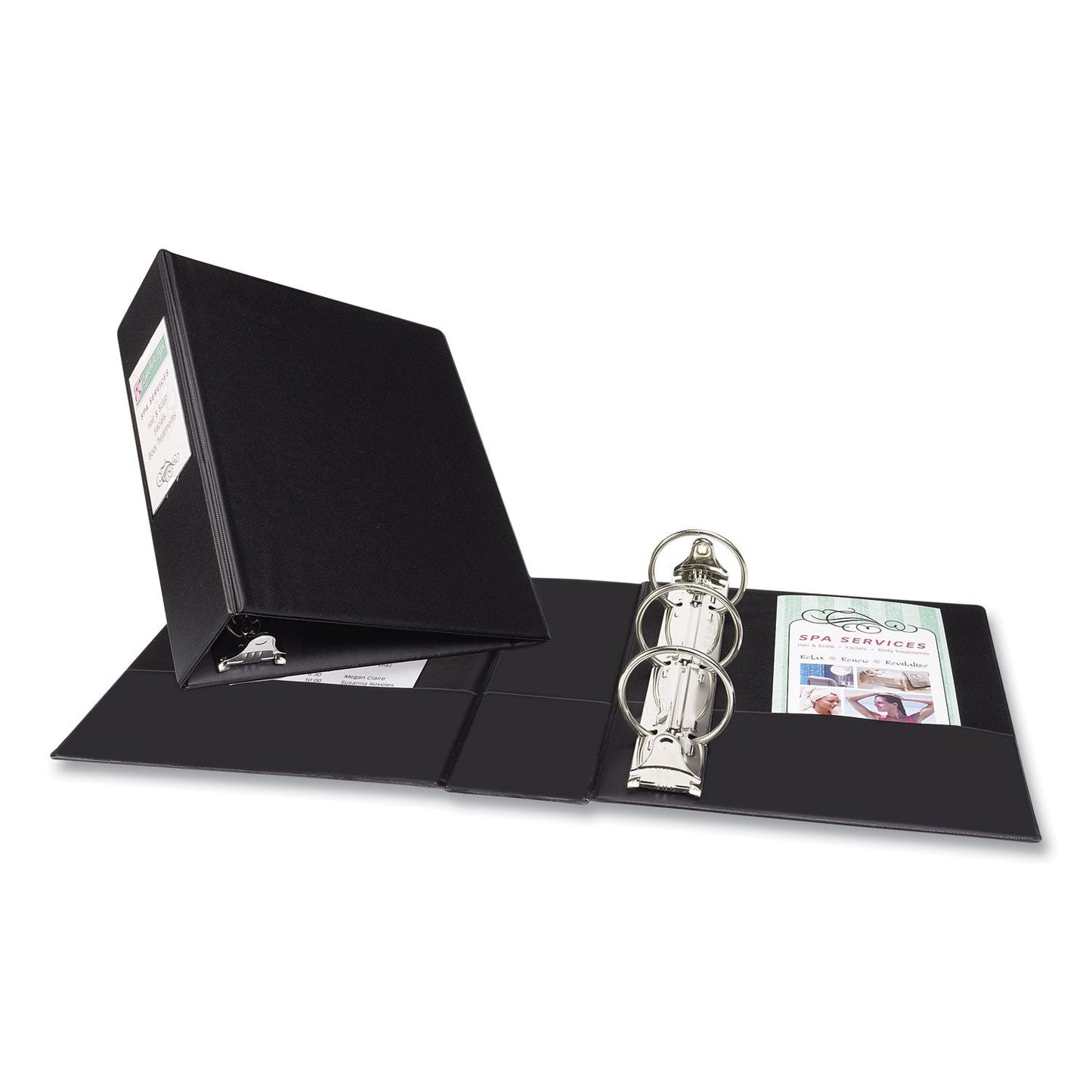 Avery Mini Size Durable Non-View Binder with Round Rings, 3 Rings, 2" Capacity, 8.5 x 5.5, Black