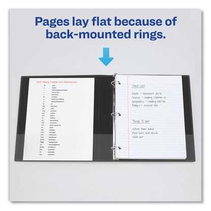 Avery Economy Non-View Binder with Round Rings, 3 Rings, 3" Capacity, 11 x 8.5, Black, (4601)