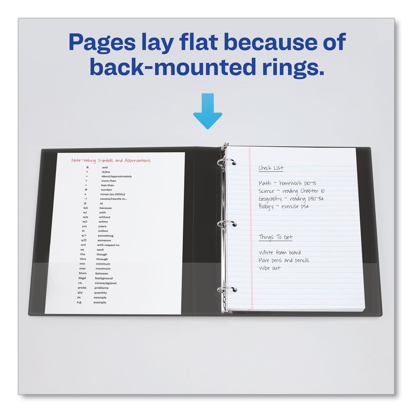 Avery Economy Non-View Binder with Round Rings, 3 Rings, 1" Capacity, 11 x 8.5, Blue, (3300)