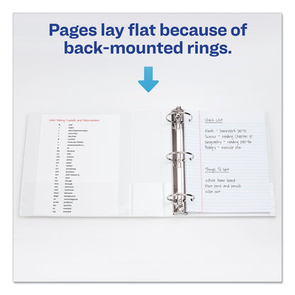 Avery Economy View Binder with Round Rings , 3 Rings, 3" Capacity, 11 x 8.5, White, (5741)
