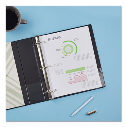 Avery Economy Non-View Binder with Round Rings, 3 Rings, 2" Capacity, 11 x 8.5, Black, (3501)
