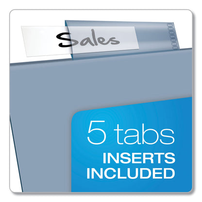 Cardinal Poly Index Dividers, 5-Tab, 11 x 8.5, Assorted, 4 Sets