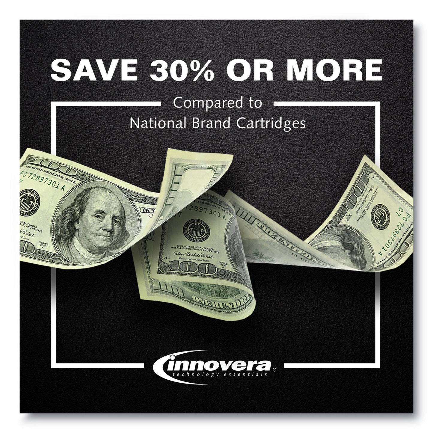 Innovera Remanufactured Black Extended-Yield Toner, Replacement for 90X (CE390XJ), 40,000 Page-Yield