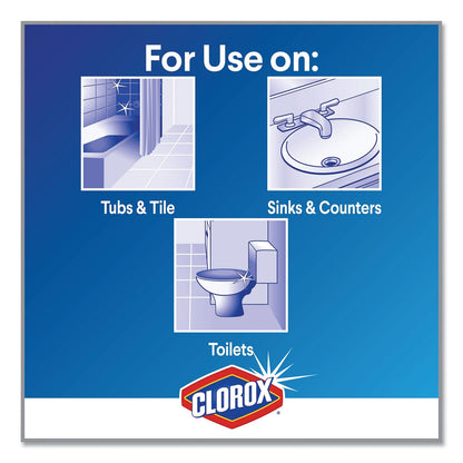 Clorox Bleach Foamer Bathroom Spray, Original, 30 oz Spray Bottle, 9/Carton