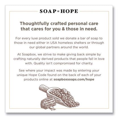 Soapbox Hand Soap, Sea Minerals and Blue Iris, 12 oz Pump Bottle, 12/Carton