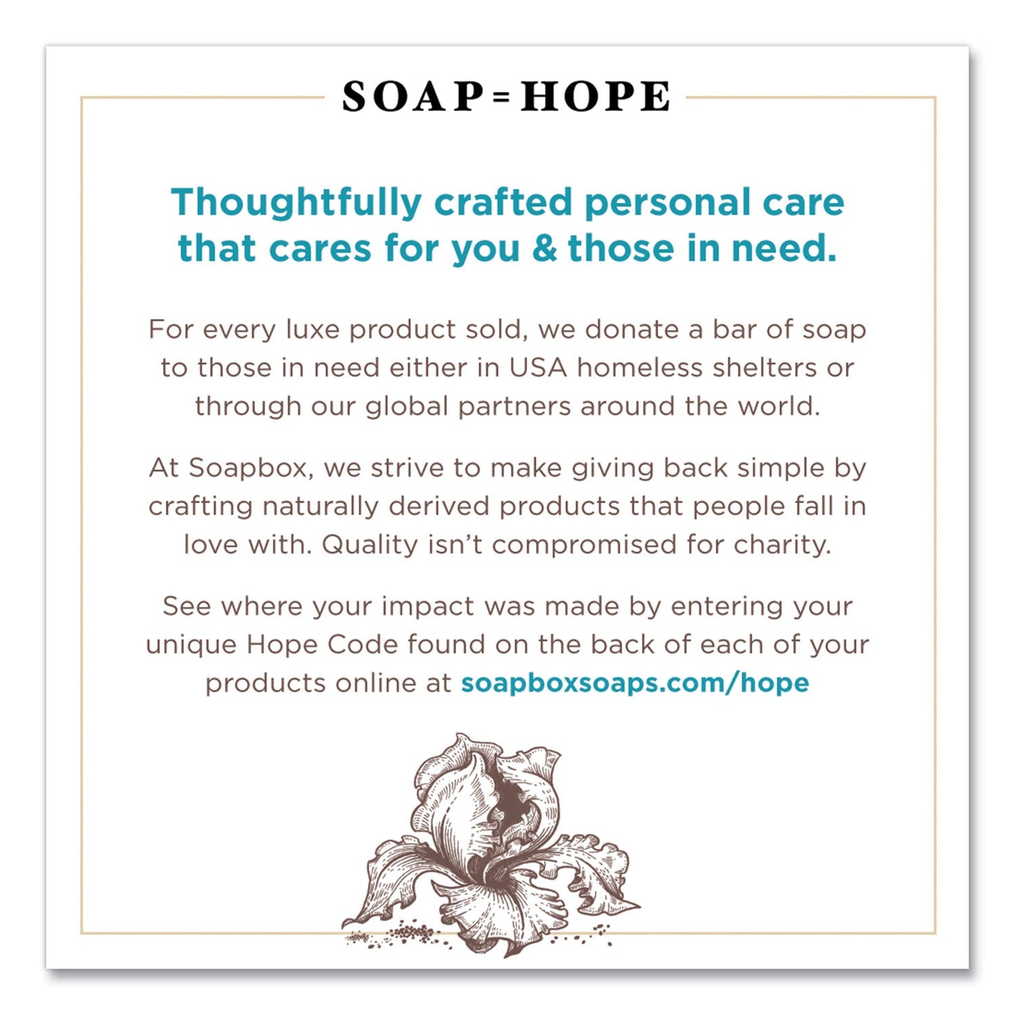 Soapbox Hand Soap, Vanilla and Lily Blossom, 12 oz Pump Bottle, 12/Carton