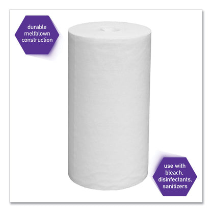 Kimtech WetTask System Prep Wipers for Bleach/Disinfectants/Sanitizers Hygienic Enclosed System Refills, w/Canister, 55/Rl,12 Roll/Ct
