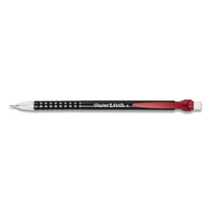 Paper Mate Write Bros Mechanical Pencil, 0.7 mm, HB (#2), Black Lead, Black Barrel with Assorted Clip Colors, 24/Pack