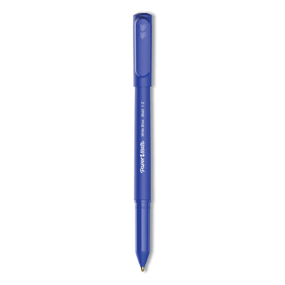 Paper Mate Write Bros. Ballpoint Pen, Stick, Bold 1.2 mm, Blue Ink, Blue Barrel, Dozen