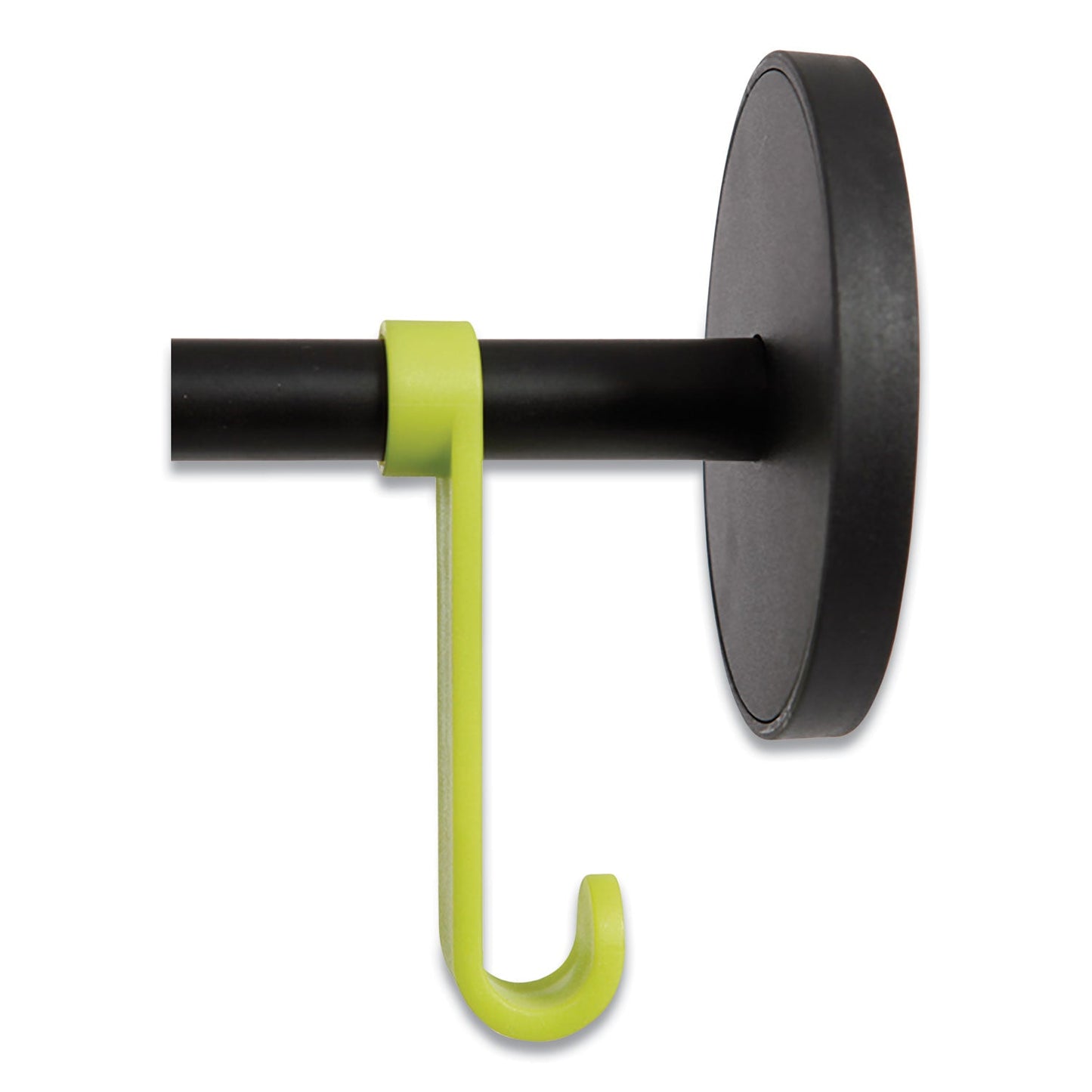 Alba Stan3 Steel Coat Rack, Stand Alone Rack, Eight Knobs, 15w x 15d x 69.3h, Black