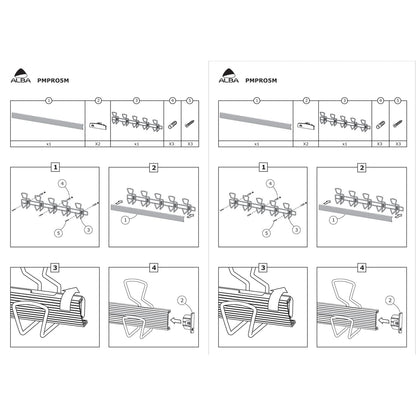 Alba Wall-Mount Coat Hooks, Metal, Silver, 22 lb, 29.92" x 2.95" x 6.45"