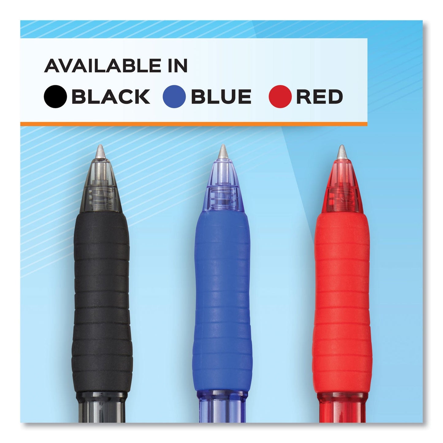 Paper Mate Profile Gel Pen, Retractable, Medium 0.7 mm, Blue Ink, Translucent Blue Barrel, 36/Pack