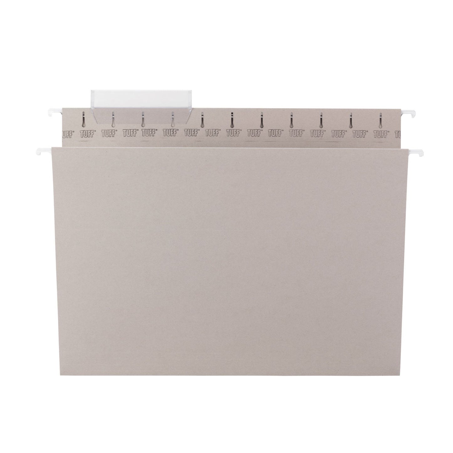 Smead TUFF Hanging Folders with Easy Slide Tab, Letter Size, 1/3-Cut Tabs, Steel Gray, 18/Box