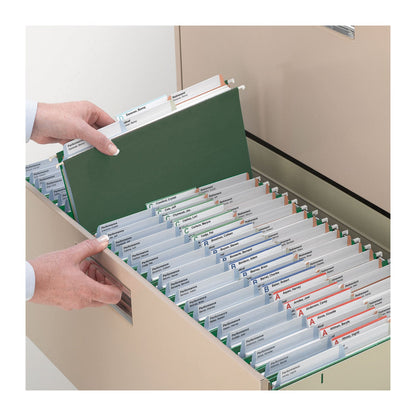 Smead TUFF Hanging Folders with Easy Slide Tab, Legal Size, 1/3-Cut Tabs, Standard Green, 20/Box