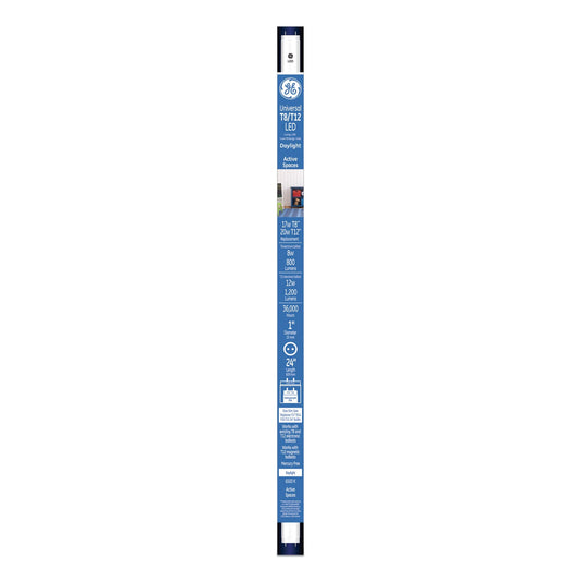 GE 24" T8/T12, 20 W, T8 Tube, Daylight, 6/Carton