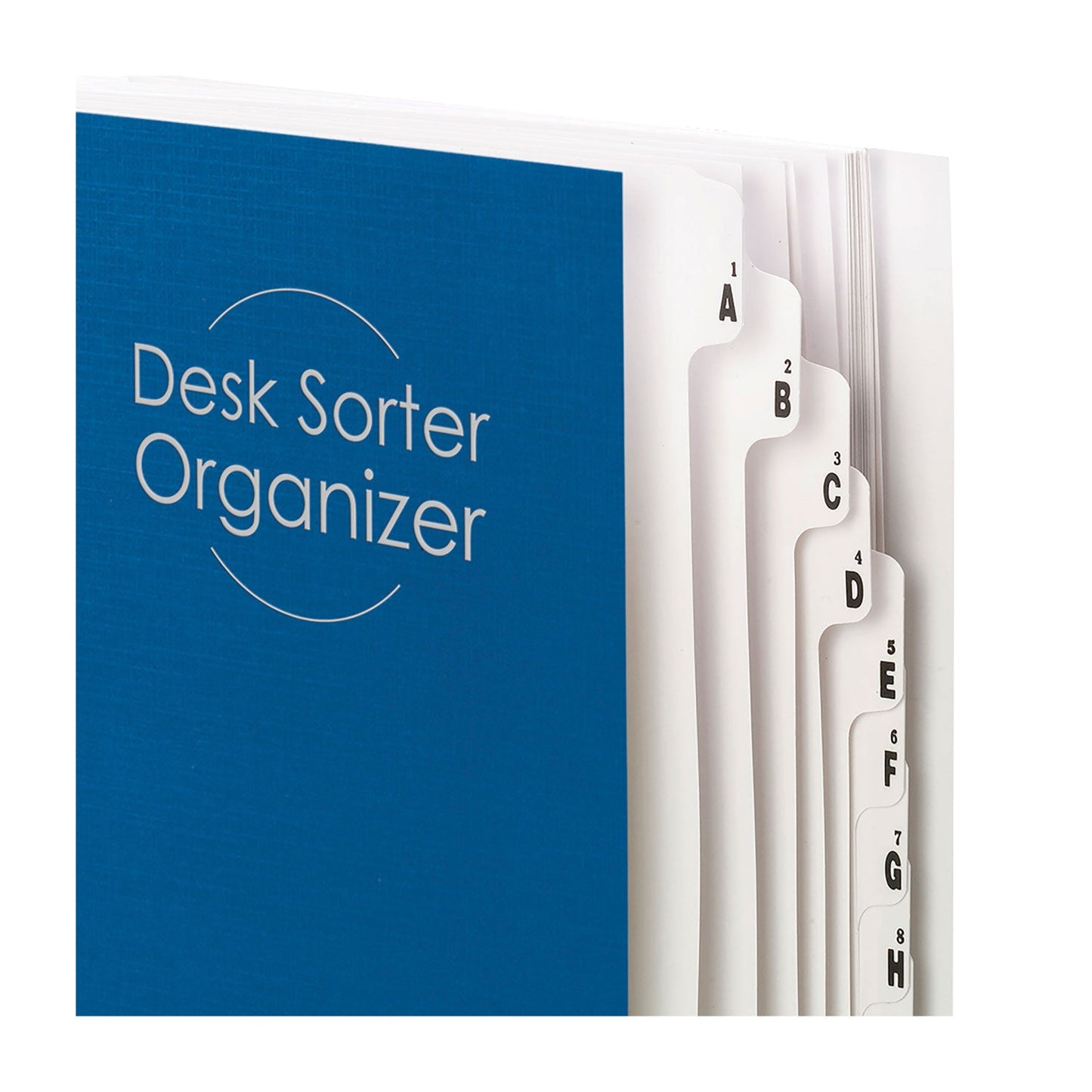 Smead Deluxe Expandable Indexed Desk File/Sorter, Reinforced Tabs, 20 Dividers, Alpha/Numeric Index, Legal Size, Dark Blue Cover