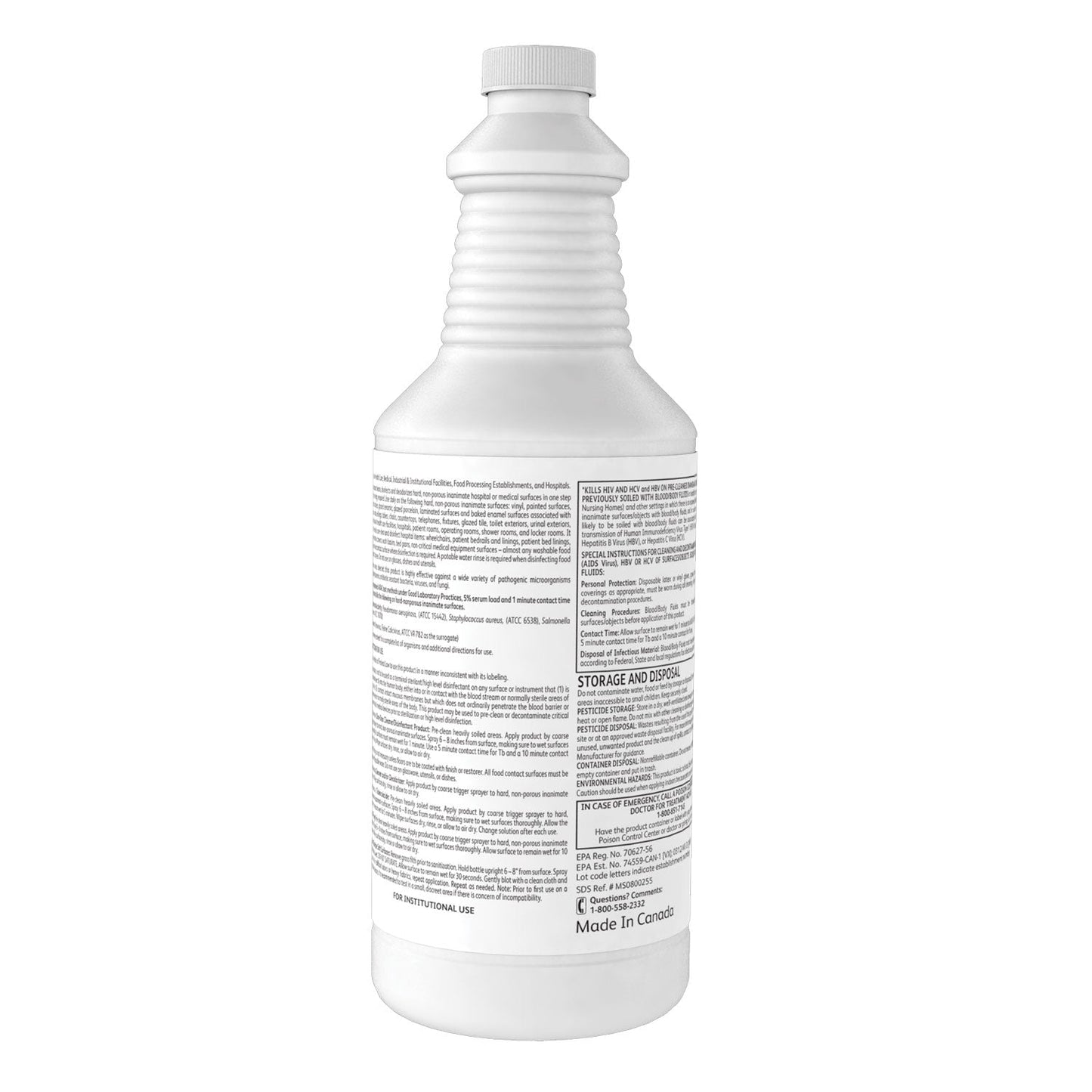 Diversey Oxivir TB One-Step Disinfectant Cleaner, Liquid, 32 oz