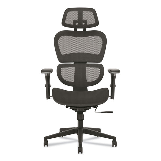 HON Neutralize High-Back Mesh Task Chair, Supports Up to 250 lb, 18.75" Seat Height, Black