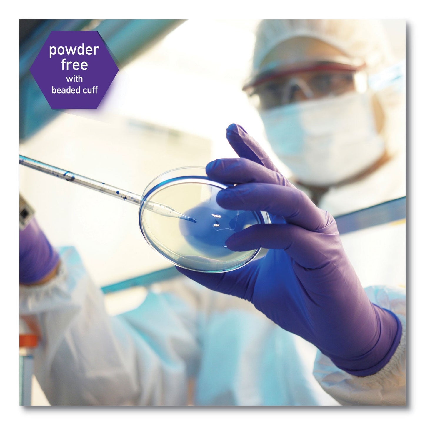 Kimtech PURPLE NITRILE Exam Gloves, 242 mm Length, Large, Purple, 1000/Carton