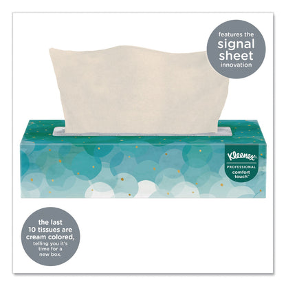 Kleenex White Facial Tissue for Business, 2-Ply, White, 100 Sheets/Box, 10 Boxes/Bundle, 6 Bundles/Carton