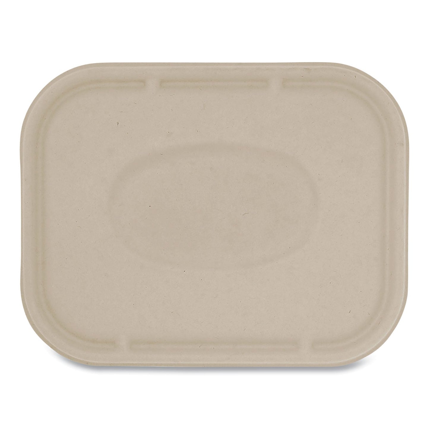 World Centric Fiber Lids for Fiber Containers, 7.8 x 10.1 x 0.5, Natural, Paper, 400/Carton
