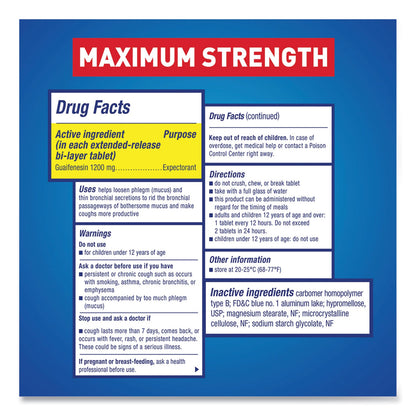 Mucinex Maximum Strength Expectorant, 28 Tablets/Box