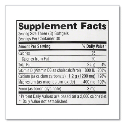 Schiff Super Calcium Plus Magnesium with Vitamin D Softgel, 90 Count
