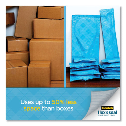 Scotch Flex and Seal Shipping Roll, 15" x 50 ft, Blue/Gray
