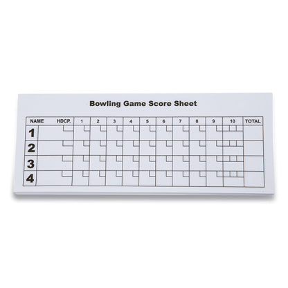 Champion Sports Bowling Set, Plastic/Rubber, White, 10 Bowling Pins, 1 Bowling Ball