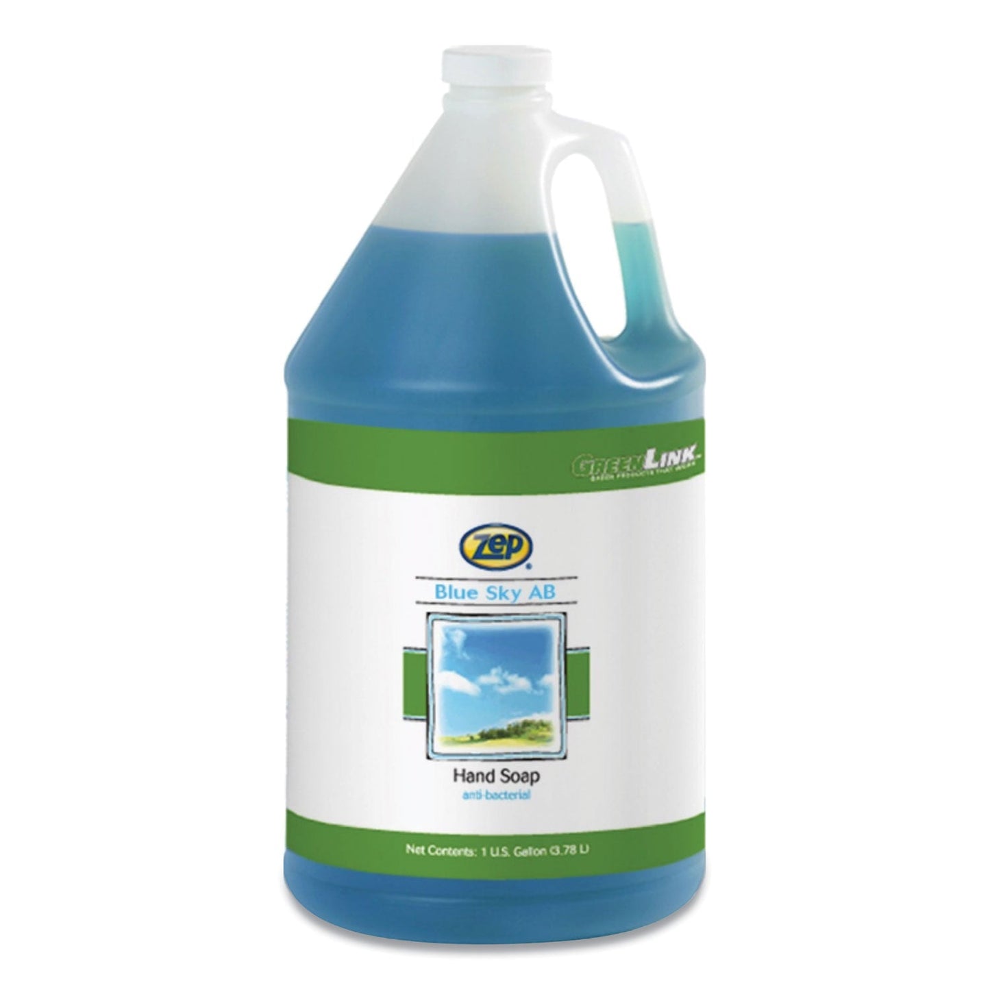 Zep Blue Sky AB Antibacterial Foam Hand Soap, Clean Open Air, 1 gal Bottle, 4/Carton