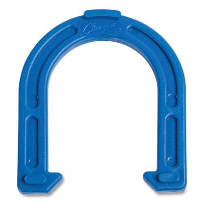 Champion Sports Indoor/Outdoor Rubber Horseshoe Set, 4 Rubber Horseshoes, 2 Rubber Mats, 2 Plastic Dowels