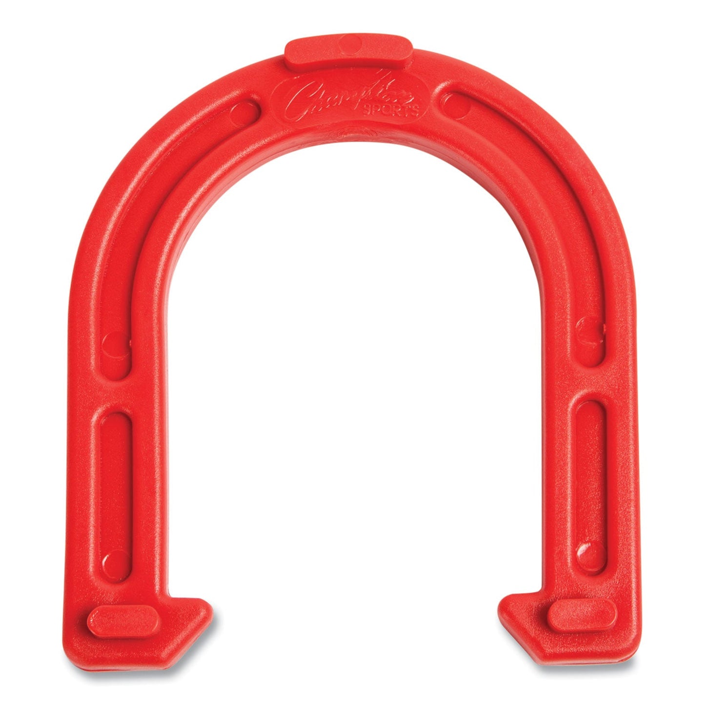 Champion Sports Indoor/Outdoor Rubber Horseshoe Set, 4 Rubber Horseshoes, 2 Rubber Mats, 2 Plastic Dowels