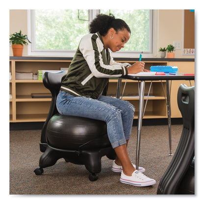Champion Sports FitPro Ball Chair, Supports Up to 200 lb, Gray