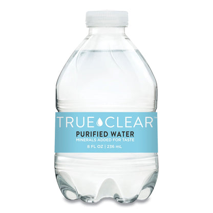 True Clear Purified Bottled Water, 8 oz Bottle, 24 Bottles/Carton, 182 Cartons/Pallet