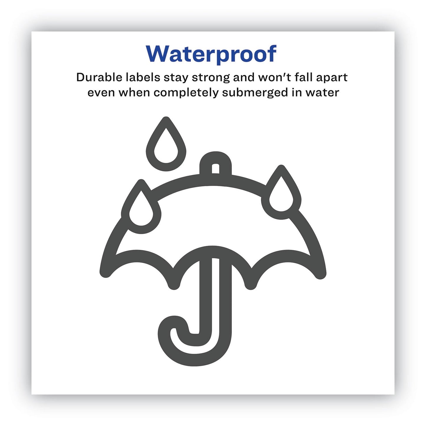 Avery Waterproof Shipping Labels with TrueBlock and Sure Feed, Laser Printers, 3.33 x 4, White, 6/Sheet, 50 Sheets/Pack