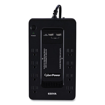 CyberPower SX650U UPS Battery Backup, 8 Outlets, 650 VA, 890 J