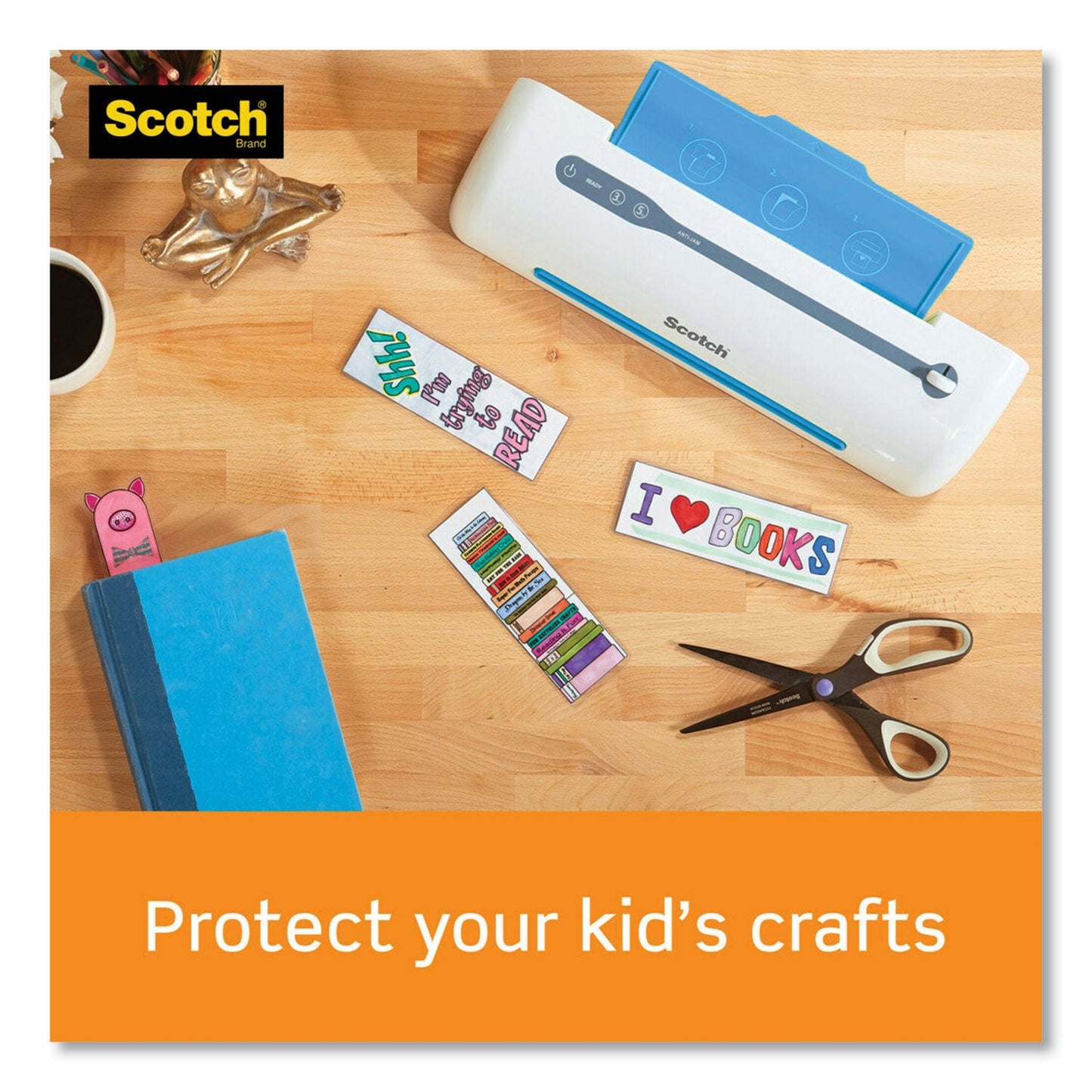 Scotch Laminating Pouches, 5 mil, 5.38" x 3.75", Gloss Clear, 20/Pack