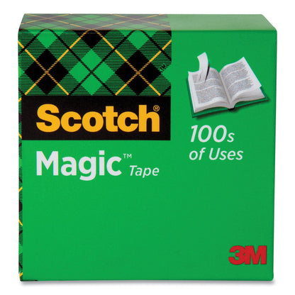 Scotch Magic Tape Refill, 1" Core, 0.5" x 36 yds, Clear