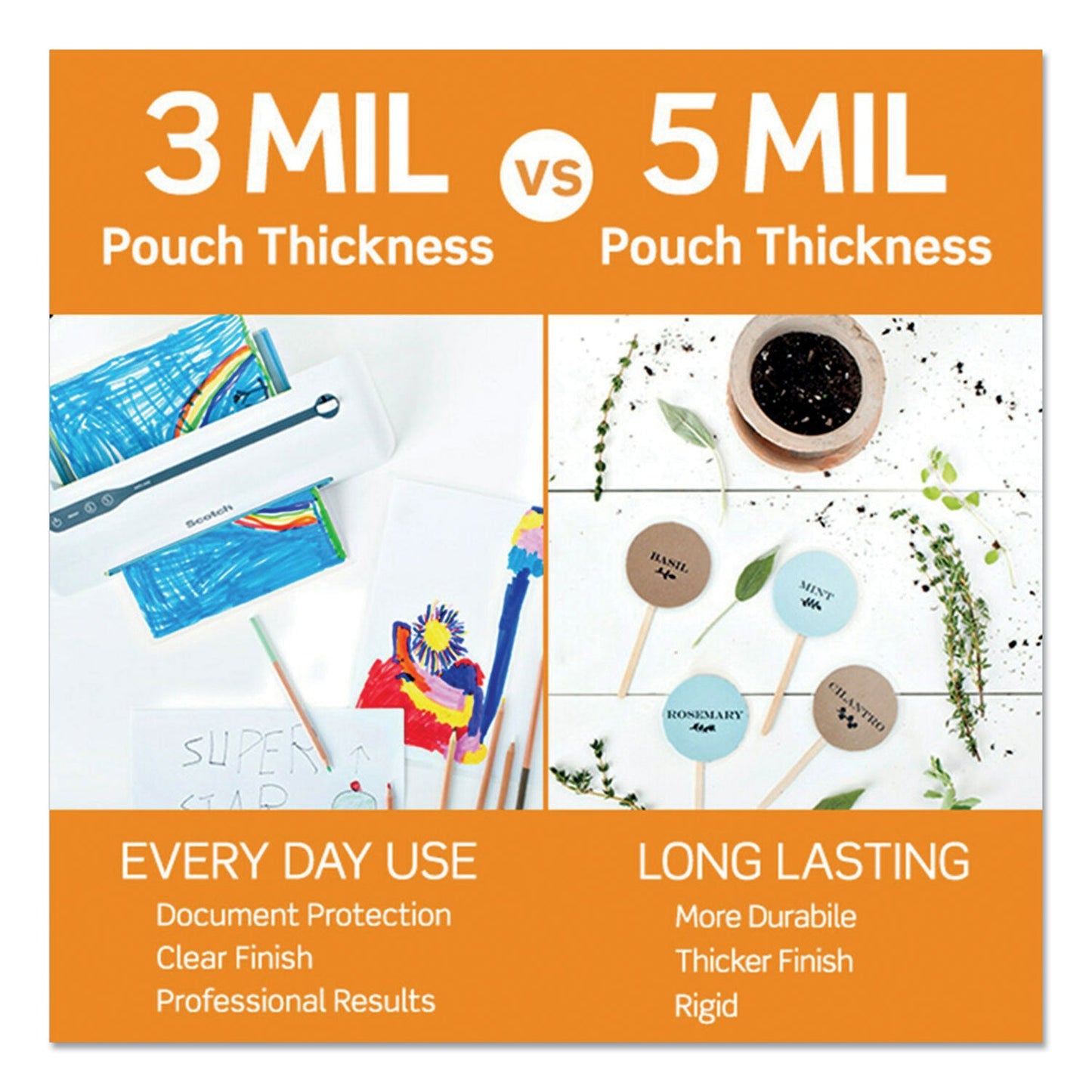 Scotch Laminating Pouches, 3 mil, 11.5" x 17.5", Gloss Clear, 25/Pack
