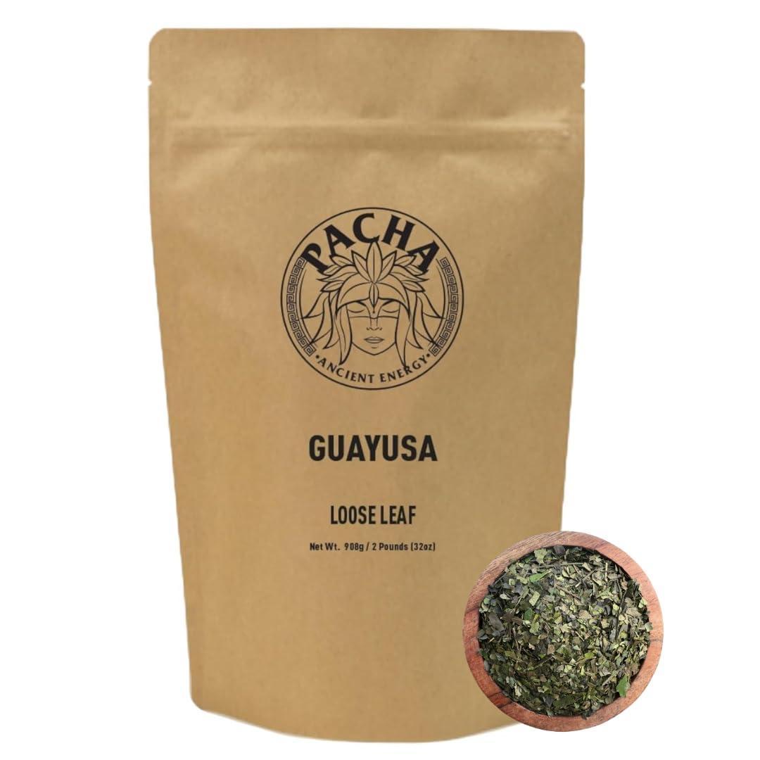 Guayusa Tea   32oz (2LB)  Organic Loose Leaf Tea  Traditional Guayusa Loose Leaf  66mg Caffeine   Antioxidants & L Theanine  Yerba Mate & Coffee Alternative
