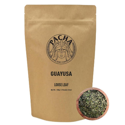 Guayusa Tea   32oz (2LB)  Organic Loose Leaf Tea  Traditional Guayusa Loose Leaf  66mg Caffeine   Antioxidants & L Theanine  Yerba Mate & Coffee Alternative