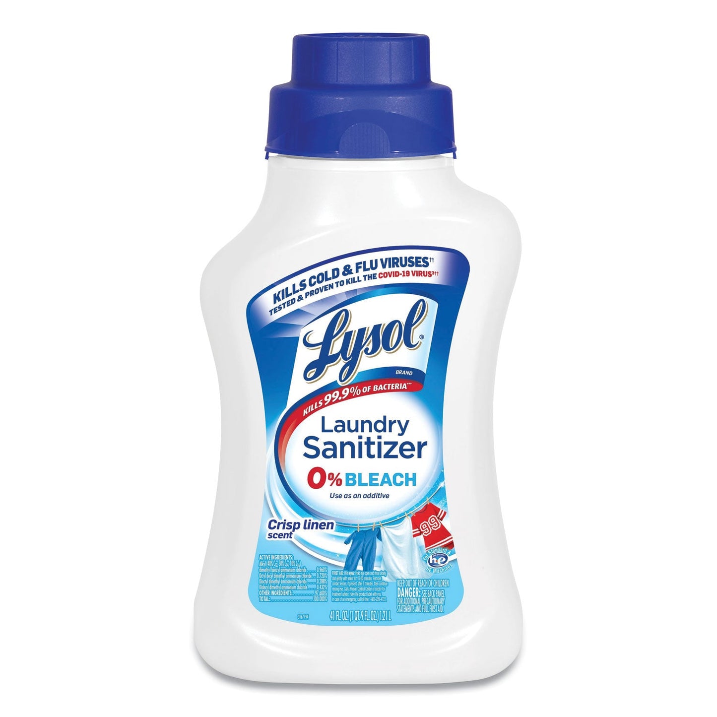 LYSOL Laundry Sanitizer, Liquid, Crisp Linen, 41 oz