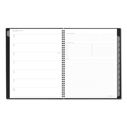 AT-A-GLANCE Elevation Poly Weekly/Monthly Planner, 11 x 8.5, Black Cover, 12-Month (Jan to Dec): 2023