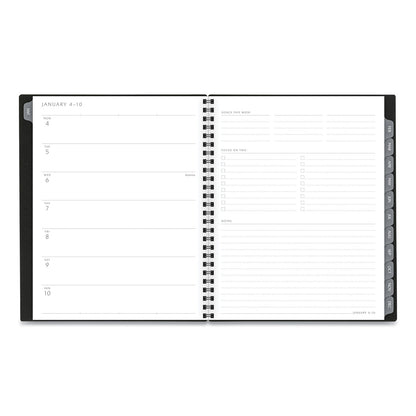 AT-A-GLANCE Elevation Poly Weekly/Monthly Planner, 8.75 x 7, Black Cover, 12-Month (Jan to Dec): 2023