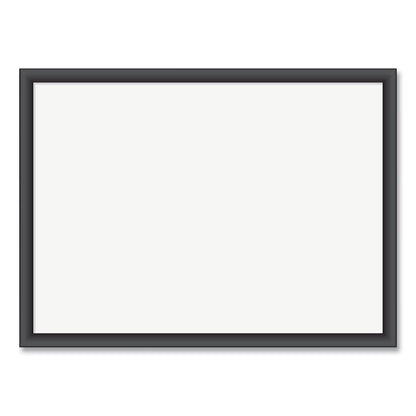 U Brands Magnetic Dry Erase Board with MDF Frame, 24 x 18, White Surface, Black Frame