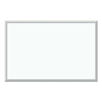 U Brands Melamine Dry Erase Board, 36 x 24, White Surface, Silver Frame